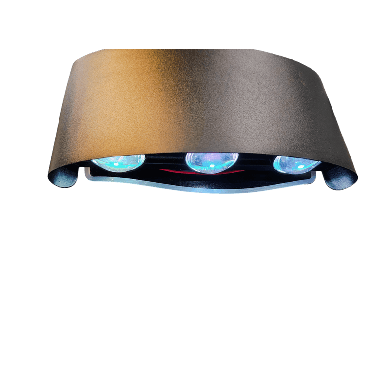 Casa si Gradina - Corpuri si surse de iluminat - Plafoniere, aplice si spoturi - Aplica LED RGB 6W Bidirectionala, cu Telecomanda, IP54, Aluminiu, Exterior/Interior, Negru, engros - Infinity.ro