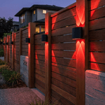 Casa si Gradina - Corpuri si surse de iluminat - Plafoniere, aplice si spoturi - Aplica LED RGB 6W Bidirectionala, cu Telecomanda, IP54, Aluminiu, Exterior/Interior, Negru, engros - Infinity.ro