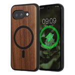 Laptop, Telefoane si Tablete - Telefoane mobile si accesorii - Accesorii Telefoane - Huse telefoane - Husa Kwmobile pentru Google Pixel 9a, compatibilitate MagSafe, anti-alunecare, lemn, TPU, maro - Infinity.ro