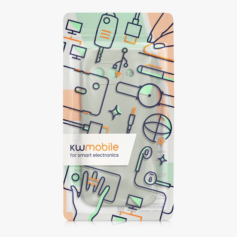 Laptop, Telefoane si Tablete - Telefoane mobile si accesorii - Accesorii Telefoane - Huse telefoane - Husa Kwmobile pentru Google Pixel 9a, anti-alunecare, silicon, verde, gri - Infinity.ro
