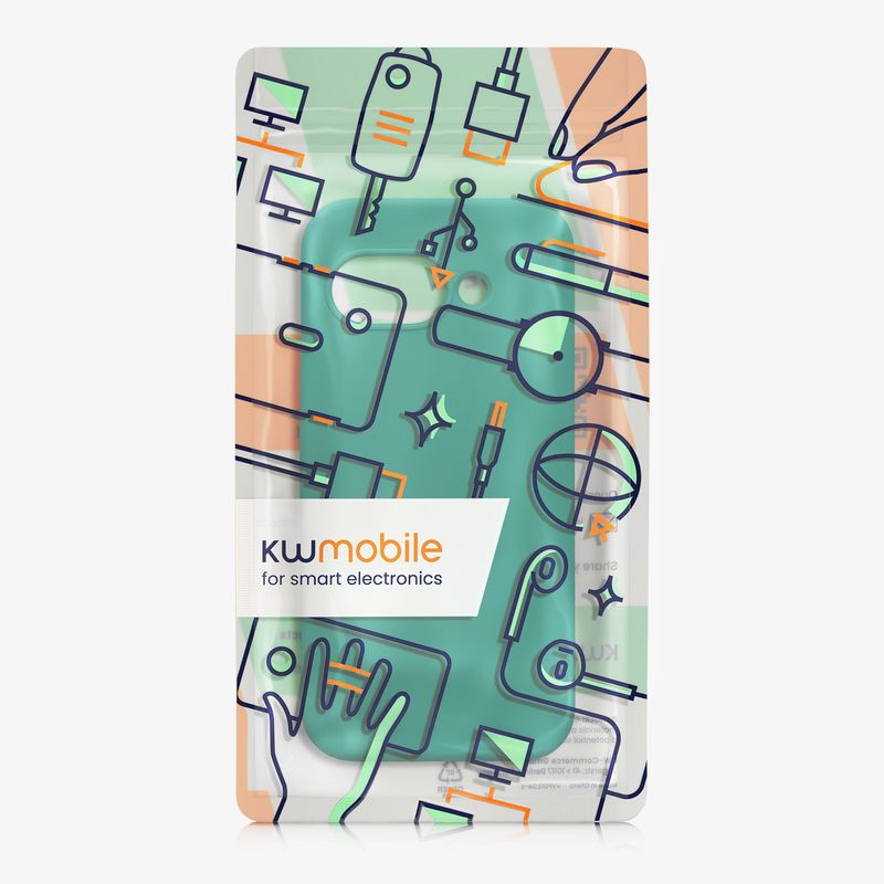 Laptop, Telefoane si Tablete - Telefoane mobile si accesorii - Accesorii Telefoane - Huse telefoane - Husa Kwmobile pentru Google Pixel 9a, anti-alunecare, silicon, verde smarald - Infinity.ro