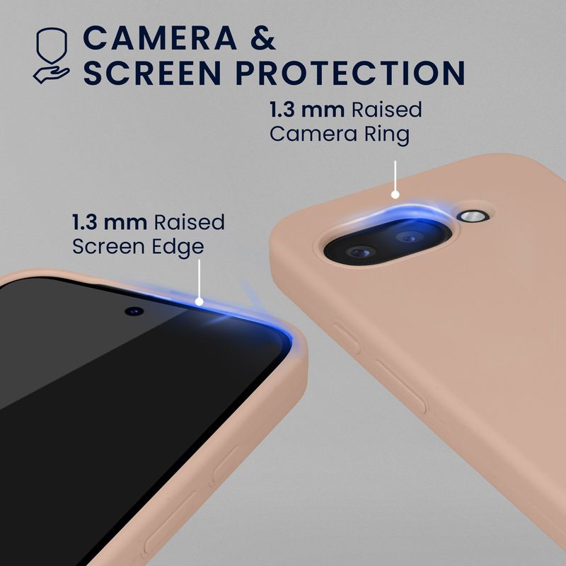 Laptop, Telefoane si Tablete - Telefoane mobile si accesorii - Accesorii Telefoane - Huse telefoane - Husa Kwmobile pentru Google Pixel 9a, anti-alunecare, sticla temperata, roz - Infinity.ro