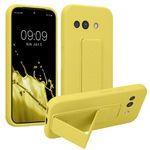 Laptop, Telefoane si Tablete - Telefoane mobile si accesorii - Accesorii Telefoane - Huse telefoane - Husa Kwmobile pentru Google Pixel 9a, functie stand, silicon, galben - Infinity.ro