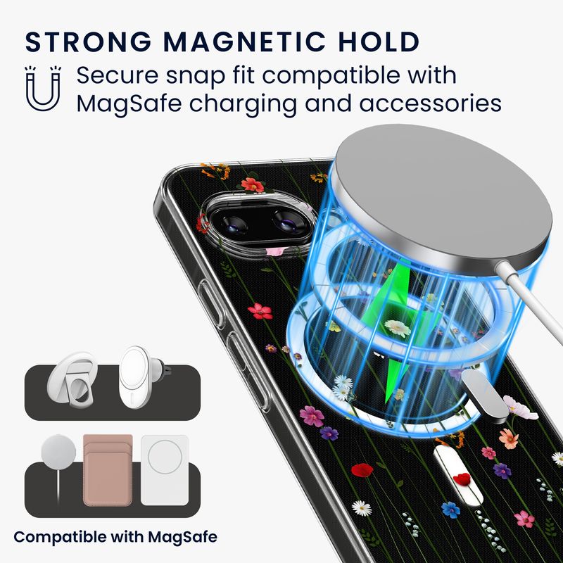 Laptop, Telefoane si Tablete - Telefoane mobile si accesorii - Accesorii Telefoane - Huse telefoane - Husa Kwmobile pentru Google Pixel 9a, compatibilitate MagSafe, anti-alunecare, acril, TPU, transparent - Infinity.ro