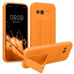 Laptop, Telefoane si Tablete - Telefoane mobile si accesorii - Accesorii Telefoane - Huse telefoane - Husa Kwmobile pentru Google Pixel 9a, functie stand, silicon, portocaliu - Infinity.ro