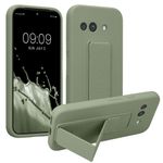 Laptop, Telefoane si Tablete - Telefoane mobile si accesorii - Accesorii Telefoane - Huse telefoane - Husa Kwmobile pentru Google Pixel 9a, functie stand, silicon, verde, gri - Infinity.ro