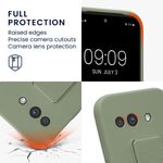 Laptop, Telefoane si Tablete - Telefoane mobile si accesorii - Accesorii Telefoane - Huse telefoane - Husa Kwmobile pentru Google Pixel 9a, functie stand, silicon, verde, gri - Infinity.ro