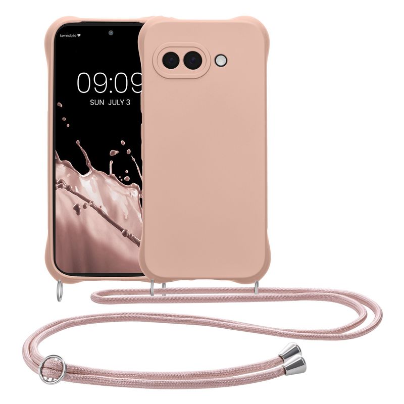Laptop, Telefoane si Tablete - Telefoane mobile si accesorii - Accesorii Telefoane - Huse telefoane - Husa Kwmobile pentru Google Pixel 9a, protectie la socuri, protectie la zgarieturi, silicon, bej - Infinity.ro