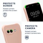 Laptop, Telefoane si Tablete - Telefoane mobile si accesorii - Accesorii Telefoane - Huse telefoane - Husa Kwmobile pentru Google Pixel 9a, protectie la socuri, protectie la zgarieturi, silicon, bej - Infinity.ro