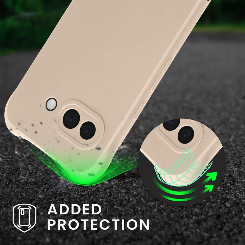 Laptop, Telefoane si Tablete - Telefoane mobile si accesorii - Accesorii Telefoane - Huse telefoane - Husa Kwmobile pentru Google Pixel 9a, protectie la socuri, silicon, bej - Infinity.ro