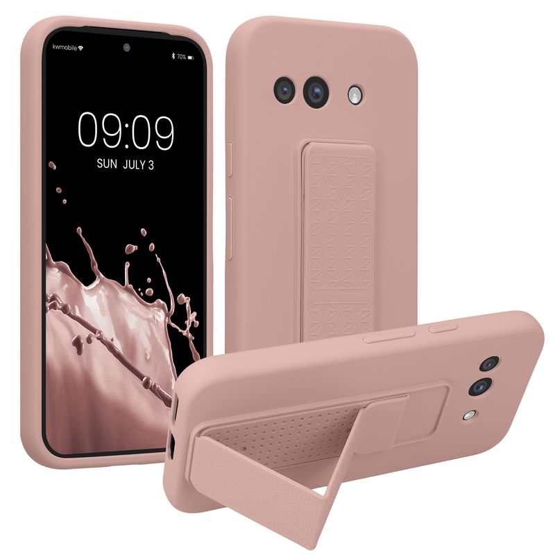 Laptop, Telefoane si Tablete - Telefoane mobile si accesorii - Accesorii Telefoane - Huse telefoane - Husa Kwmobile pentru Google Pixel 9a, functie stand, silicon, roz - Infinity.ro