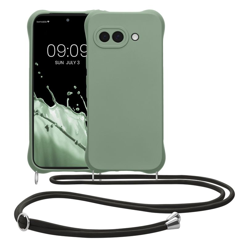 Laptop, Telefoane si Tablete - Telefoane mobile si accesorii - Accesorii Telefoane - Huse telefoane - Husa Kwmobile pentru Google Pixel 9a, protectie la socuri, silicon, verde - Infinity.ro