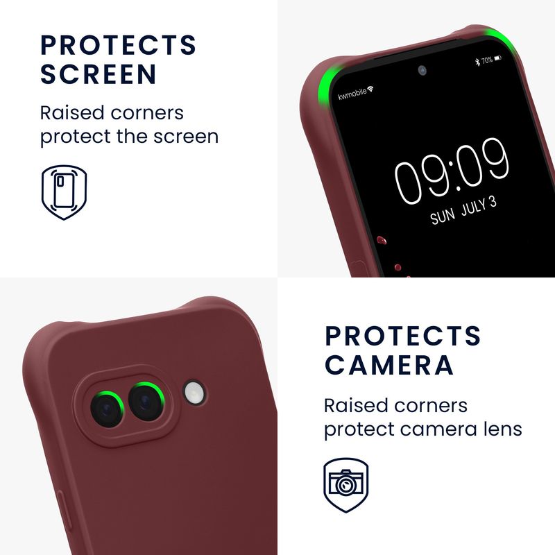 Laptop, Telefoane si Tablete - Telefoane mobile si accesorii - Accesorii Telefoane - Huse telefoane - Husa Kwmobile pentru Google Pixel 9a, protectie la socuri, silicon, mov - Infinity.ro