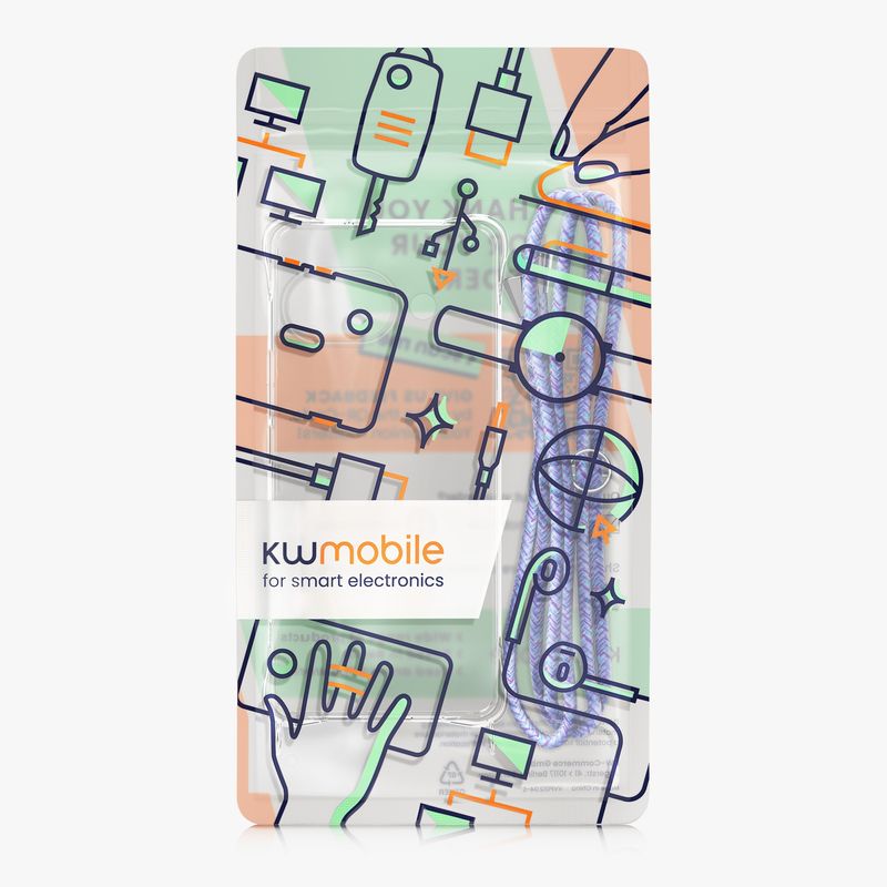 Laptop, Telefoane si Tablete - Telefoane mobile si accesorii - Accesorii Telefoane - Huse telefoane - Husa Kwmobile pentru Google Pixel 9a, protectie la socuri, TPU, mov, albastru - Infinity.ro