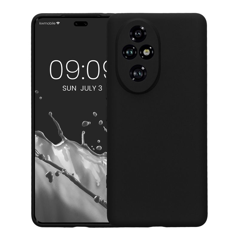 Laptop, Telefoane si Tablete - Telefoane mobile si accesorii - Accesorii Telefoane - Huse telefoane - Husa Kwmobile pentru Honor 200 Pro, anti-alunecare, silicon, negru - Infinity.ro