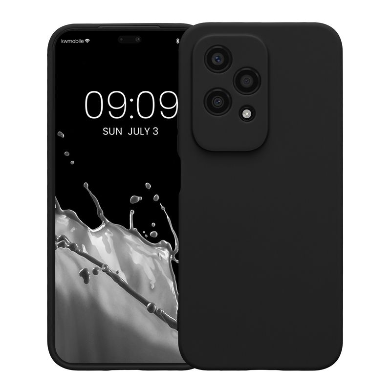 Laptop, Telefoane si Tablete - Telefoane mobile si accesorii - Accesorii Telefoane - Huse telefoane - Husa Kwmobile pentru Honor 200 Lite, anti-alunecare, silicon, negru - Infinity.ro