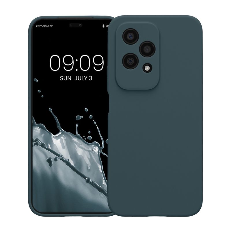 Laptop, Telefoane si Tablete - Telefoane mobile si accesorii - Accesorii Telefoane - Huse telefoane - Husa Kwmobile pentru Honor 200 Lite, anti-alunecare, silicon, gri - Infinity.ro
