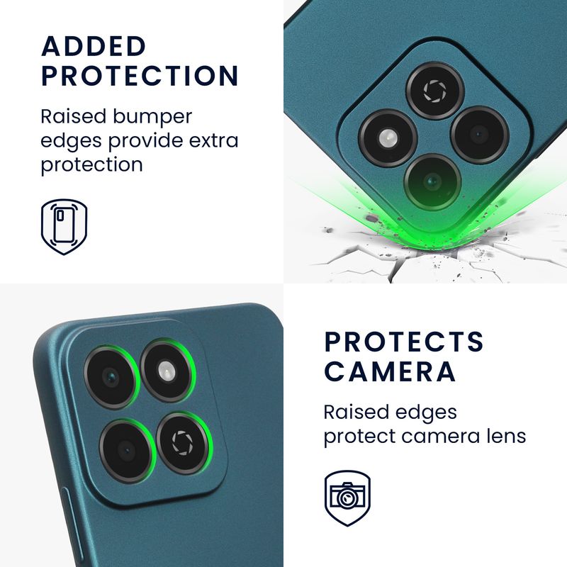 Laptop, Telefoane si Tablete - Telefoane mobile si accesorii - Accesorii Telefoane - Huse telefoane - Husa Kwmobile pentru Honor 200 Smart 5G/X7C 4G, anti-alunecare, silicon, albastru - Infinity.ro