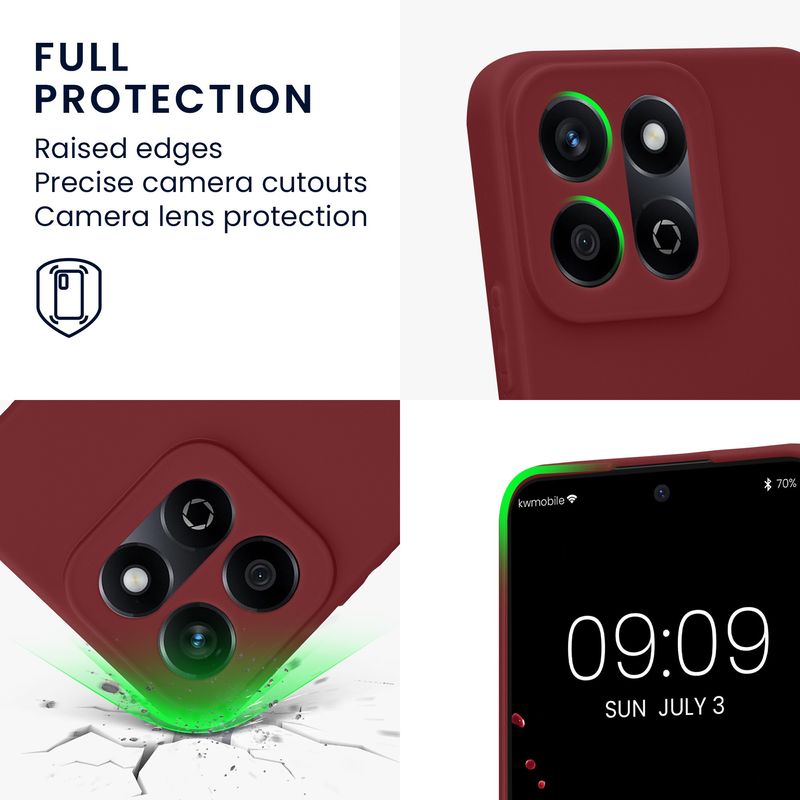 Laptop, Telefoane si Tablete - Telefoane mobile si accesorii - Accesorii Telefoane - Huse telefoane - Husa Kwmobile pentru Honor 200 Smart 5G/X7C 4G, anti-alunecare, silicon, mov - Infinity.ro