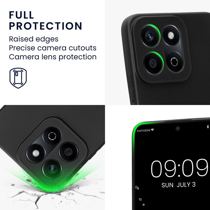 Laptop, Telefoane si Tablete - Telefoane mobile si accesorii - Accesorii Telefoane - Huse telefoane - Husa Kwmobile pentru Honor 200 Smart 5G/X7C 4G, anti-alunecare, silicon, negru - Infinity.ro