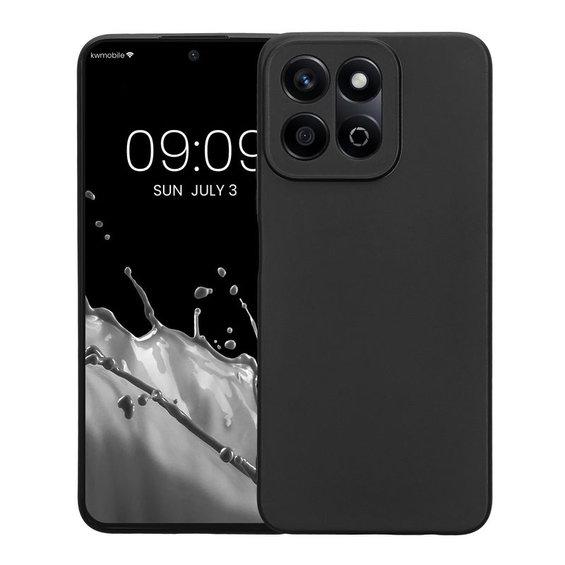 Laptop, Telefoane si Tablete - Telefoane mobile si accesorii - Accesorii Telefoane - Huse telefoane - Husa Kwmobile pentru Honor 200 Smart 5G/X7C 4G, anti-alunecare, silicon, negru - Infinity.ro