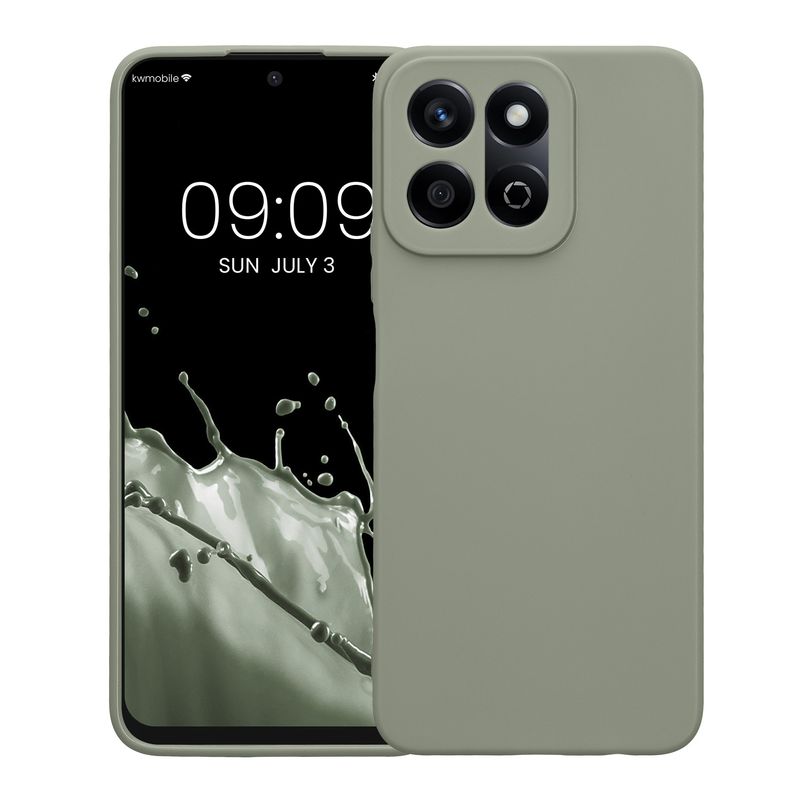 Laptop, Telefoane si Tablete - Telefoane mobile si accesorii - Accesorii Telefoane - Huse telefoane - Husa Kwmobile pentru Honor 200 Smart 5G/X7C 4G, anti-alunecare, silicon, verde - Infinity.ro