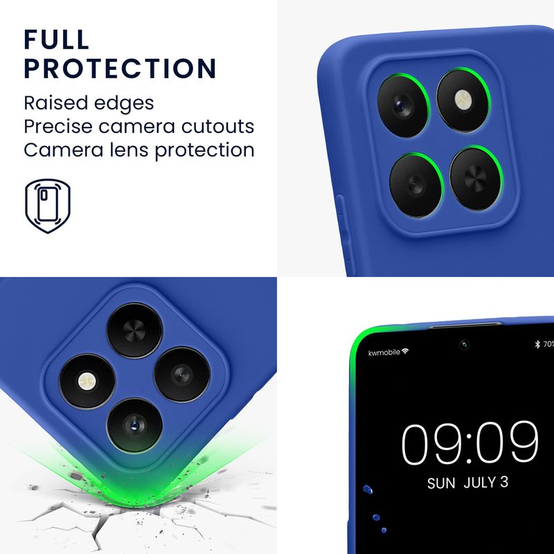 Laptop, Telefoane si Tablete - Telefoane mobile si accesorii - Accesorii Telefoane - Huse telefoane - Husa Kwmobile pentru Honor 400 Smart 5G/X7d, anti-alunecare, protectie la zgarieturi, silicon, albastru - Infinity.ro