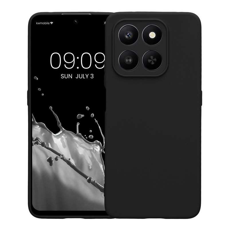 Laptop, Telefoane si Tablete - Telefoane mobile si accesorii - Accesorii Telefoane - Huse telefoane - Husa Kwmobile pentru Honor 400 Smart 5G/X7d, anti-alunecare, silicon, negru - Infinity.ro