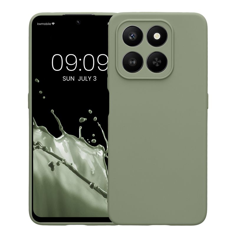 Laptop, Telefoane si Tablete - Telefoane mobile si accesorii - Accesorii Telefoane - Huse telefoane - Husa Kwmobile pentru Honor 400 Smart 5G/X7d, anti-alunecare, silicon, verde - Infinity.ro