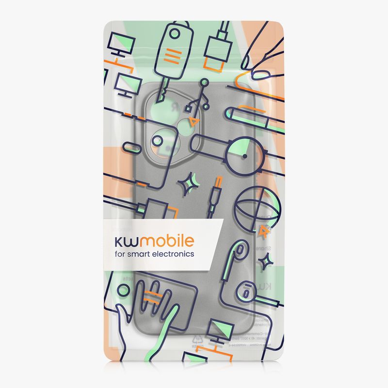 Laptop, Telefoane si Tablete - Telefoane mobile si accesorii - Accesorii Telefoane - Huse telefoane - Husa Kwmobile pentru Honor 400, anti-alunecare, protectie la socuri, TPU, gri - Infinity.ro