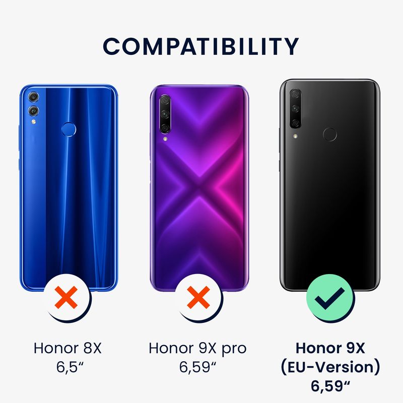 Laptop, Telefoane si Tablete - Telefoane mobile si accesorii - Accesorii Telefoane - Huse telefoane - Husa Kwmobile pentru Honor 9X (EU-Version), incarcare wireless, silicon, albastru - Infinity.ro