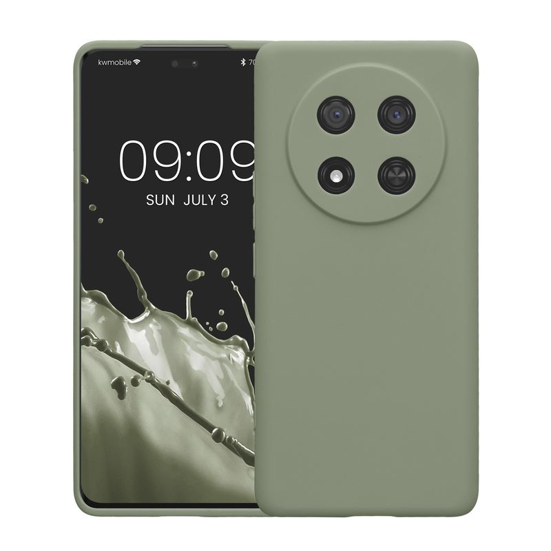 Laptop, Telefoane si Tablete - Telefoane mobile si accesorii - Accesorii Telefoane - Huse telefoane - Husa Kwmobile pentru Honor Magic7 Lite, anti-alunecare, silicon, verde - Infinity.ro