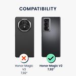 Laptop, Telefoane si Tablete - Telefoane mobile si accesorii - Accesorii Telefoane - Huse telefoane - Husa Kwmobile pentru Honor Magic V2, protectie la socuri, piele ecologica, negru - Infinity.ro
