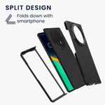 Laptop, Telefoane si Tablete - Telefoane mobile si accesorii - Accesorii Telefoane - Huse telefoane - Husa Kwmobile pentru Honor Magic V5, protectie la socuri, piele ecologica, negru - Infinity.ro