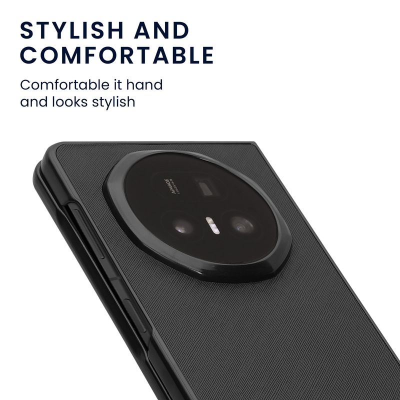 Laptop, Telefoane si Tablete - Telefoane mobile si accesorii - Accesorii Telefoane - Huse telefoane - Husa Kwmobile pentru Honor Magic V5, protectie la socuri, piele ecologica, negru - Infinity.ro