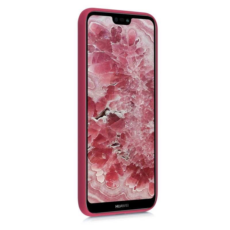 Laptop, Telefoane si Tablete - Telefoane mobile si accesorii - Accesorii Telefoane - Huse telefoane - Husa Kwmobile pentru Huawei P20 Lite, incarcare wireless, silicon, rosu - Infinity.ro