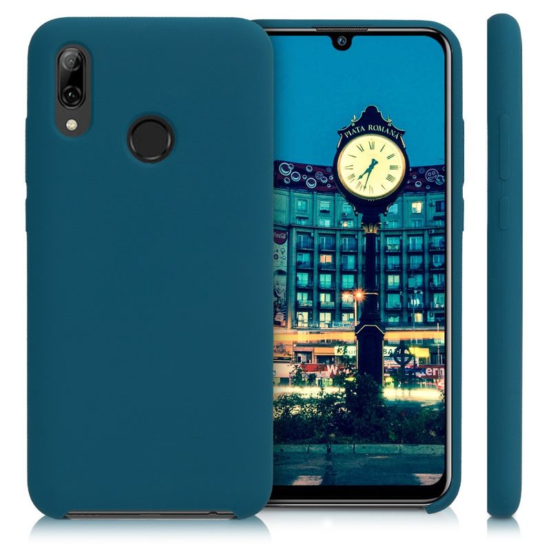 Laptop, Telefoane si Tablete - Telefoane mobile si accesorii - Accesorii Telefoane - Huse telefoane - Husa Kwmobile pentru Huawei P Smart (2019), incarcare wireless, silicon, albastru - Infinity.ro