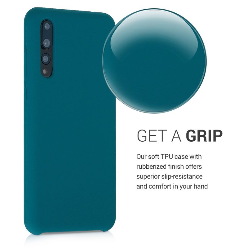 Laptop, Telefoane si Tablete - Telefoane mobile si accesorii - Accesorii Telefoane - Huse telefoane - Husa Kwmobile pentru Huawei P20 Pro, incarcare wireless, silicon, albastru - Infinity.ro