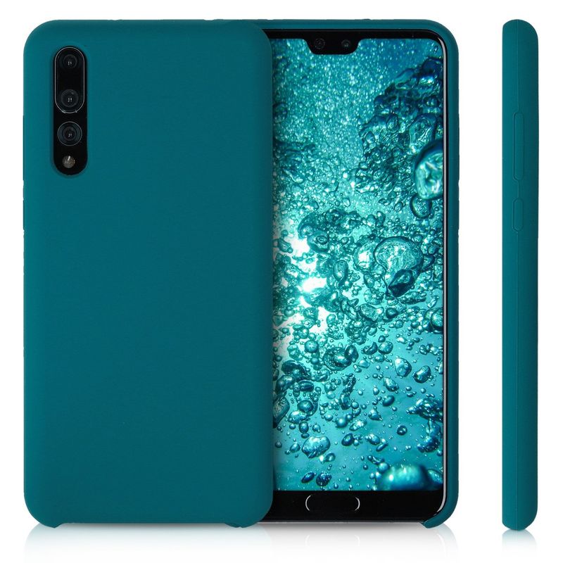 Laptop, Telefoane si Tablete - Telefoane mobile si accesorii - Accesorii Telefoane - Huse telefoane - Husa Kwmobile pentru Huawei P20 Pro, incarcare wireless, silicon, albastru - Infinity.ro