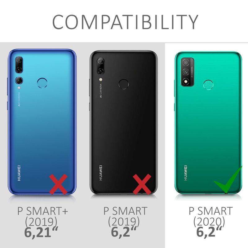 Laptop, Telefoane si Tablete - Telefoane mobile si accesorii - Accesorii Telefoane - Huse telefoane - Husa Kwmobile pentru Huawei P Smart (2020), incarcare wireless, silicon, verde - Infinity.ro