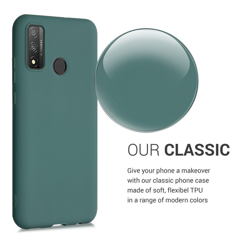Laptop, Telefoane si Tablete - Telefoane mobile si accesorii - Accesorii Telefoane - Huse telefoane - Husa Kwmobile pentru Huawei P Smart (2020), incarcare wireless, silicon, verde - Infinity.ro