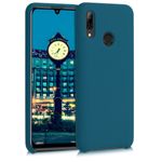 Laptop, Telefoane si Tablete - Telefoane mobile si accesorii - Accesorii Telefoane - Huse telefoane - Husa Kwmobile pentru Huawei P Smart (2019), incarcare wireless, silicon, albastru - Infinity.ro