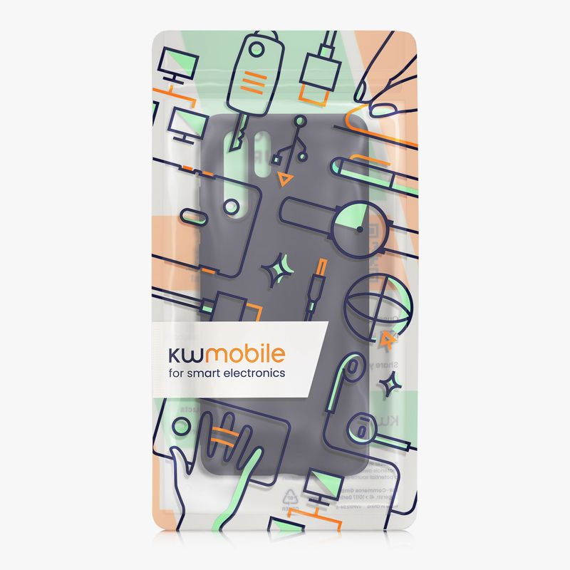 Laptop, Telefoane si Tablete - Telefoane mobile si accesorii - Accesorii Telefoane - Huse telefoane - Husa Kwmobile pentru Huawei P30 Pro/P30 Pro New Edition, incarcare wireless, silicon, albastru - Infinity.ro