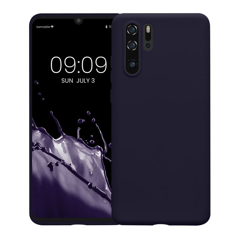 Laptop, Telefoane si Tablete - Telefoane mobile si accesorii - Accesorii Telefoane - Huse telefoane - Husa Kwmobile pentru Huawei P30 Pro/P30 Pro New Edition, incarcare wireless, silicon, albastru - Infinity.ro