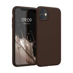 Laptop, Telefoane si Tablete - Telefoane mobile si accesorii - Accesorii Telefoane - Huse telefoane - Husa Kwmobile pentru iPhone 11, incarcare wireless, silicon, maro - Infinity.ro