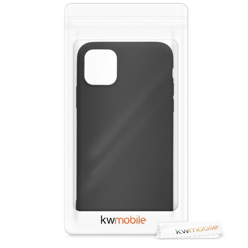 Laptop, Telefoane si Tablete - Telefoane mobile si accesorii - Accesorii Telefoane - Huse telefoane - Husa Kwmobile pentru iPhone 11, incarcare wireless, silicon, negru - Infinity.ro