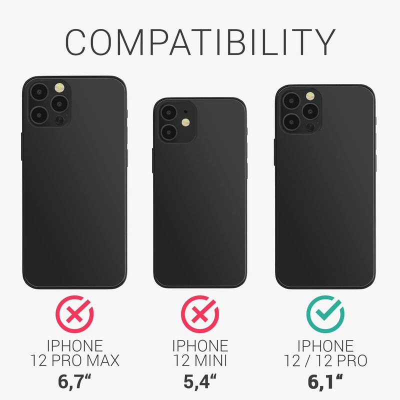 Laptop, Telefoane si Tablete - Telefoane mobile si accesorii - Accesorii Telefoane - Huse telefoane - Husa Kwmobile pentru iPhone 12/12 Pro, anti-alunecare, lemn, TPU, maro - Infinity.ro