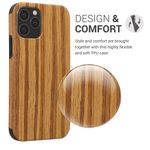 Laptop, Telefoane si Tablete - Telefoane mobile si accesorii - Accesorii Telefoane - Huse telefoane - Husa Kwmobile pentru iPhone 12/12 Pro, anti-alunecare, lemn, TPU, maro - Infinity.ro