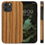 Laptop, Telefoane si Tablete - Telefoane mobile si accesorii - Accesorii Telefoane - Huse telefoane - Husa Kwmobile pentru iPhone 12/12 Pro, anti-alunecare, lemn, TPU, maro - Infinity.ro