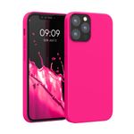 Laptop, Telefoane si Tablete - Telefoane mobile si accesorii - Accesorii Telefoane - Huse telefoane - Husa Kwmobile pentru iPhone 12/12 Pro, anti-alunecare, silicon, roz - Infinity.ro